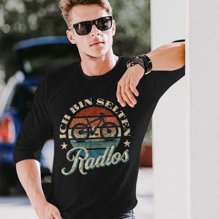 Ich Bin Selten Radlos Biker Bicycle Mtb Langarmshirts Geschenke für Ihn