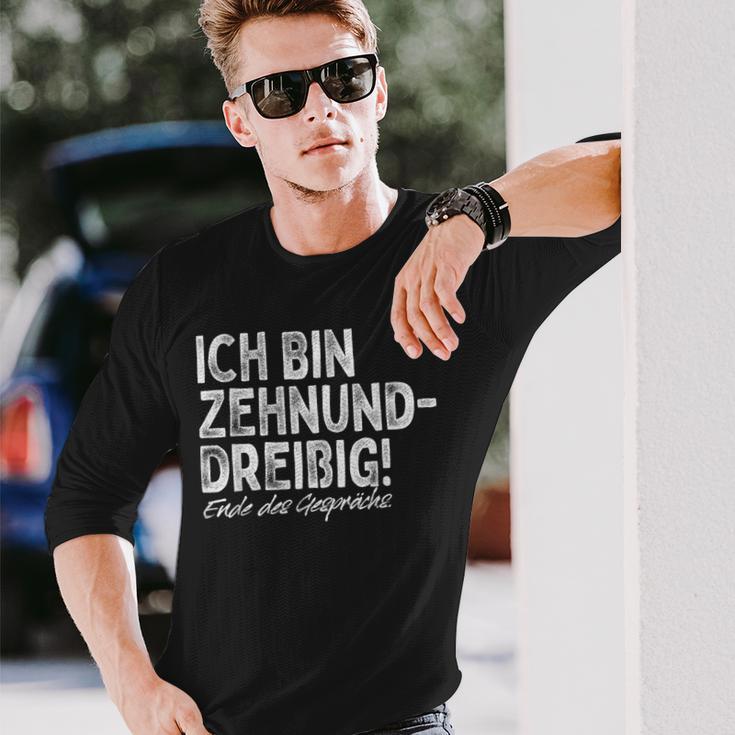 Ich Bin Zehnunddreißig Fortzig For 40Th Birthday Langarmshirts Geschenke für Ihn