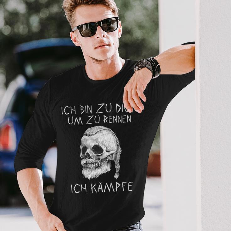 Ich Bin Zu Dick Ich Kämpfe Böser Alter Manniking Langarmshirts Geschenke für Ihn