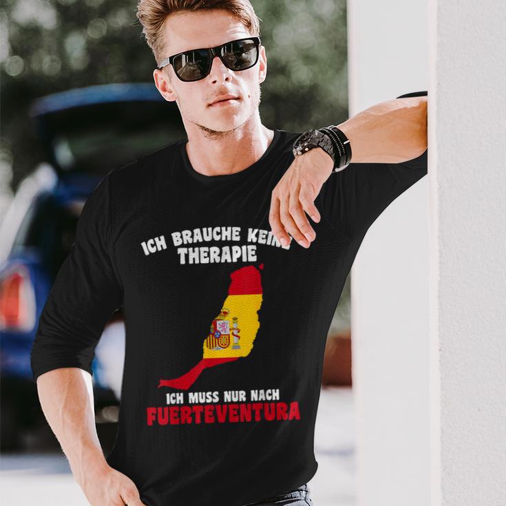 Ich Brauche Keine Therapie Ich Muss Nur Nach Fuerteventura Langarmshirts Geschenke für Ihn