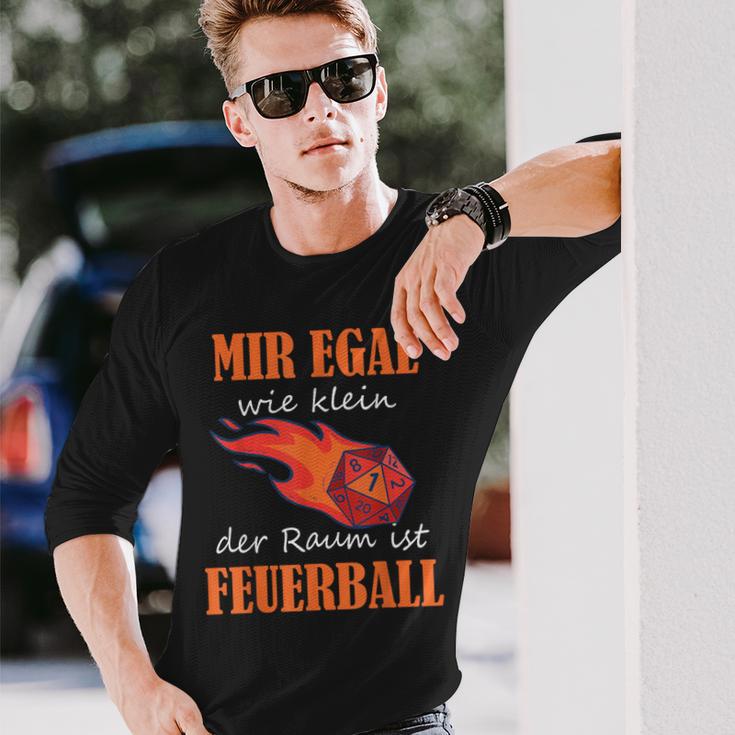 Ich Egal Wie Klein Der Raum Ist Feuerball Rollenspiel Zauber German Langarmshirts Geschenke für Ihn