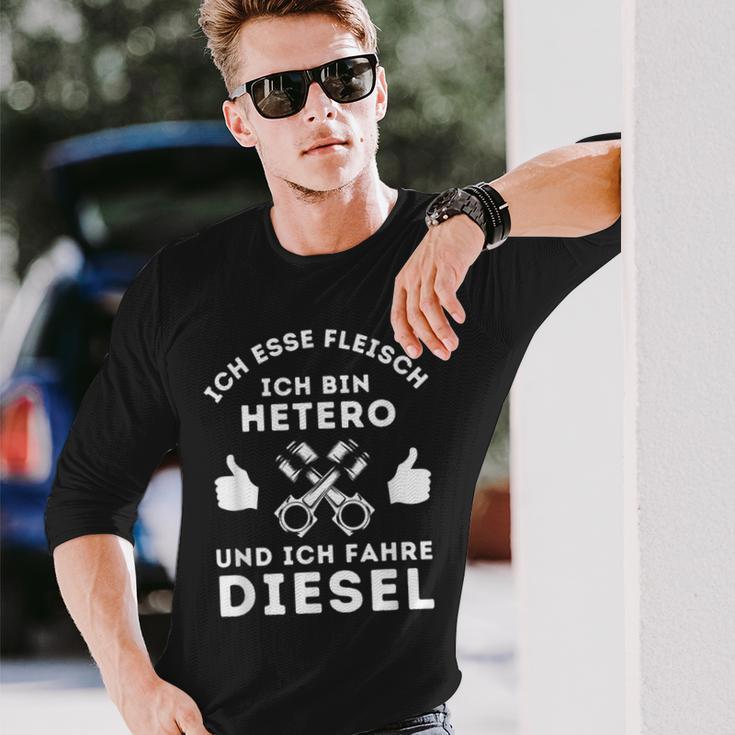 Ich Esse Fleisch Ich Bin Hetero And Ich Fahre Burner Langarmshirts Geschenke für Ihn