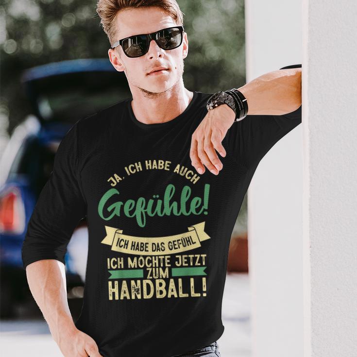 Ich Habe Das Gefühl Ich Möchte Handball Hanballer Langarmshirts Geschenke für Ihn