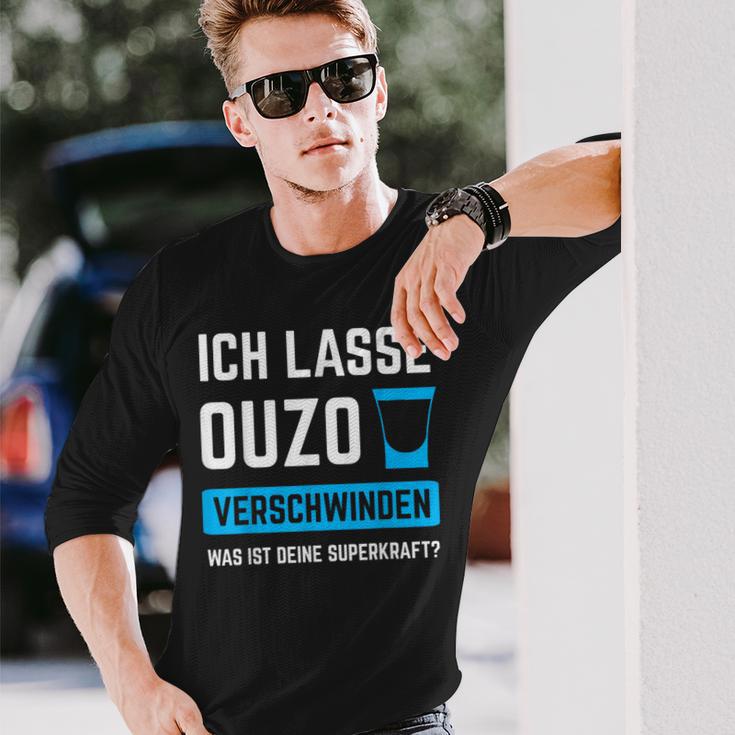 Ich Lassen Ouzoerschwinden Schnaps Greece Langarmshirts Geschenke für Ihn