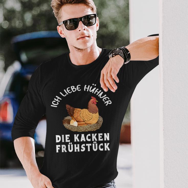 Ich Liebe Hühner Die Kacken Frühstück Ich Liebe Hühner Langarmshirts Geschenke für Ihn