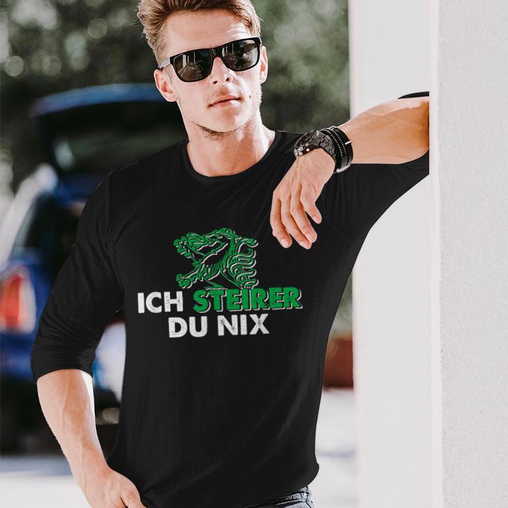 Ich Steirer Du Nix Steiermark Langarmshirts Geschenke für Ihn