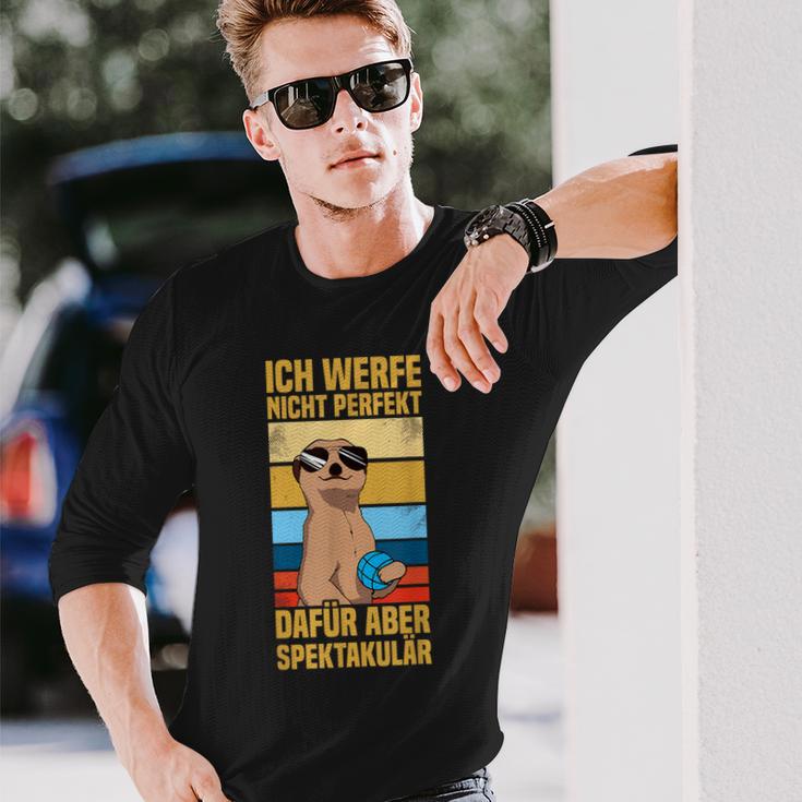 Ich Werfe Nicht Perfekt Boulespieler Petanque Boule Langarmshirts Geschenke für Ihn