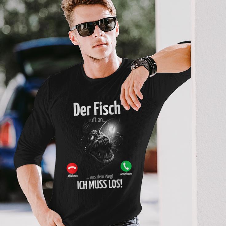 Ingenious Der Fisch Call An Ich Muss Fishing Outfit For Anglers Langarmshirts Geschenke für Ihn