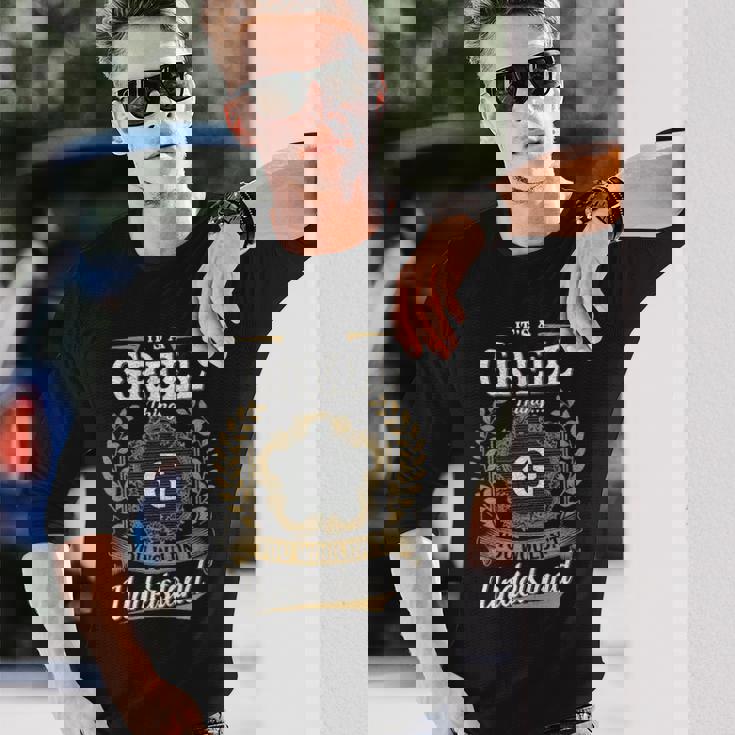 It's A Grell Thing You Wouldn't Understand Personalized Last Name Grell Family Crest Coat Of Arm Long Sleeve T-Shirt Gifts for Him