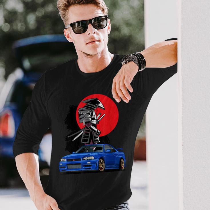 Jdm Skyline R34 Auto Tuning Japan Samurai Drift Langarmshirts Geschenke für Ihn