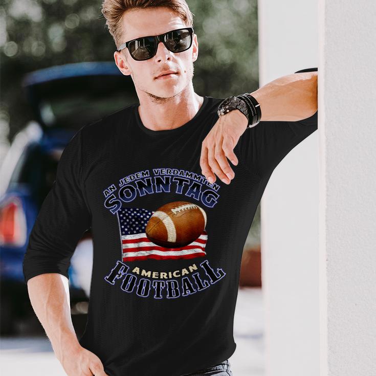 An Jedenerdammten Sonntag American Football S Langarmshirts Geschenke für Ihn