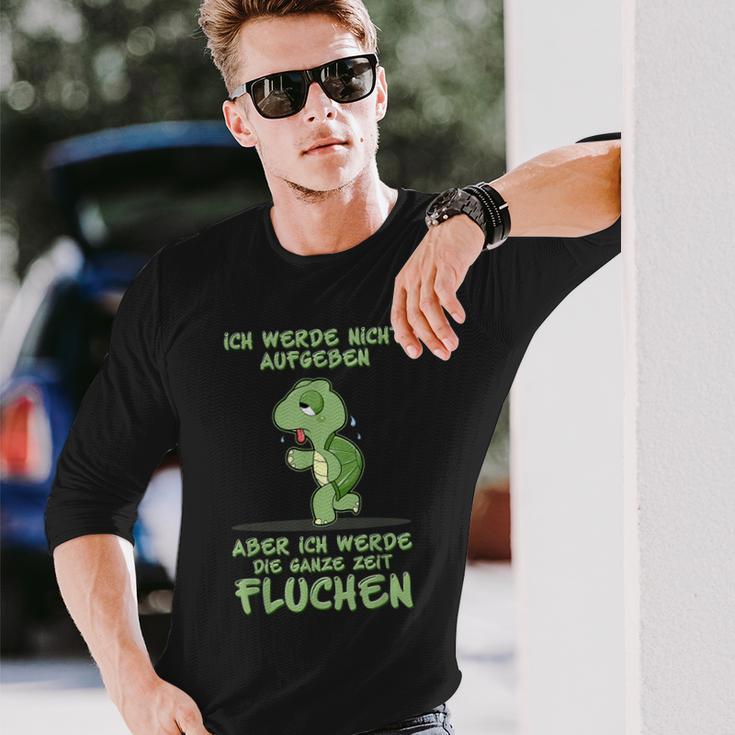 Jogger Ich Werde Nicht Aufgeben Aber Die Ganze Zeit Fluchen Langarmshirts Geschenke für Ihn