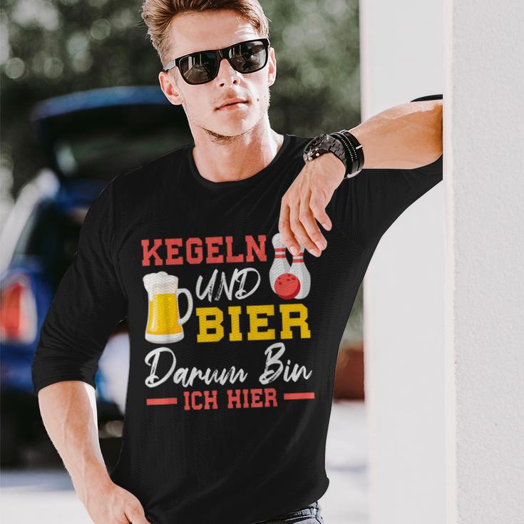 Kegel Und Bier Langarmshirts Geschenke für Ihn