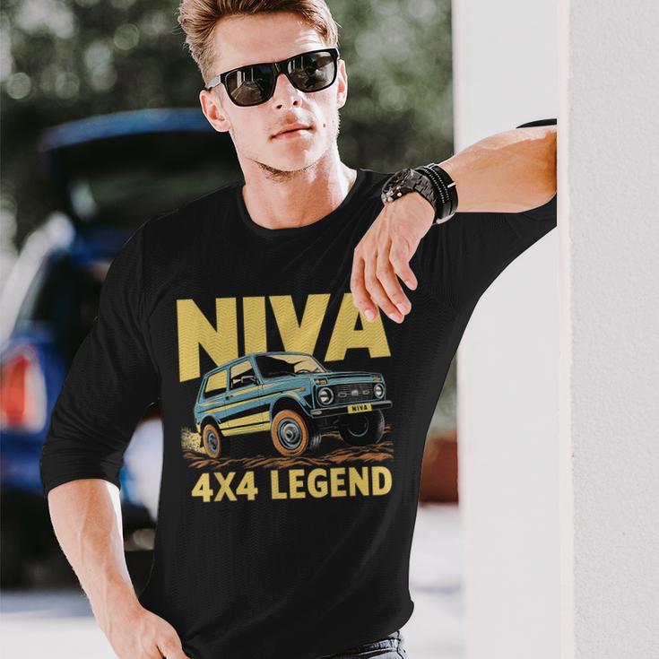 Lada Niva 4X4 Offroad Langarmshirts Geschenke für Ihn