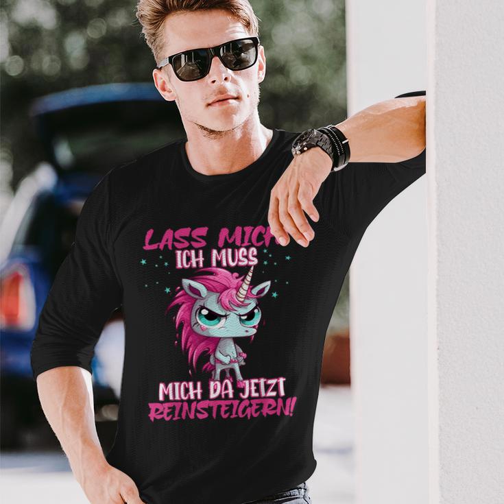 Lass Mich Ich Muss Mich Jetzt Da Reinsteigern Unicorn Langarmshirts Geschenke für Ihn