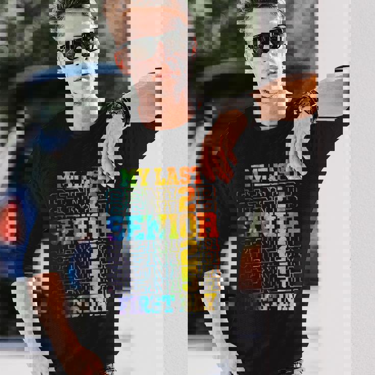 My Last First Day Class Of 2025 Senior First Day Of School Long Sleeve T-Shirt Gifts for Him My Last First Day Class Of 2025 Senior First Day Of School Long Sleeve T-Shirt Gifts for Him