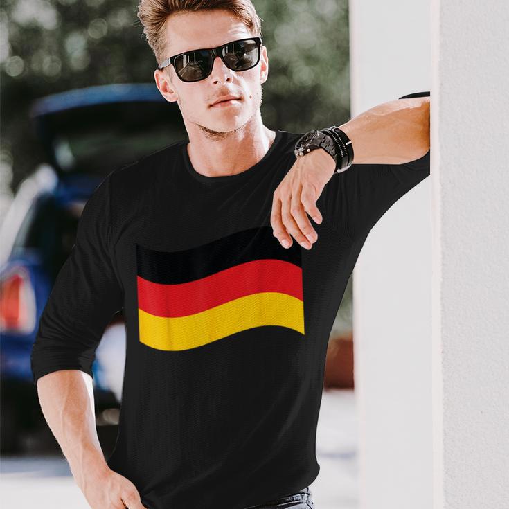 Leuchtendes Herz Deutsche Flagge Colours Germany Fan Langarmshirts Geschenke für Ihn