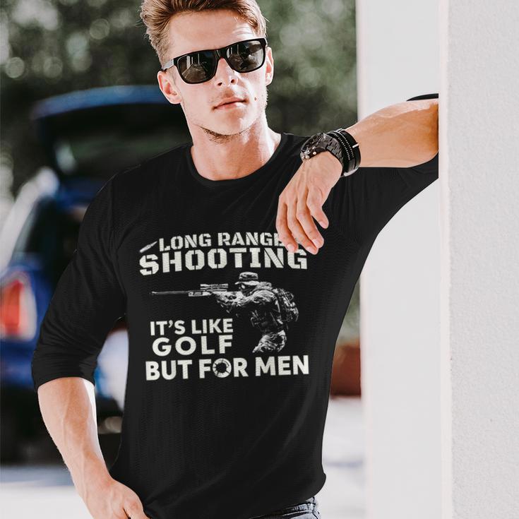 Long Range Shooting Wie Es Ist Golf Aber Für Herren Langarmshirts Geschenke für Ihn