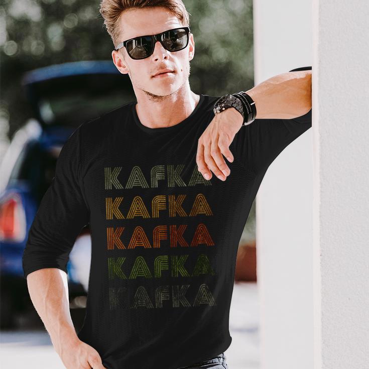 Love Heart Kafka Grungeintage Style Kafka Langarmshirts Geschenke für Ihn