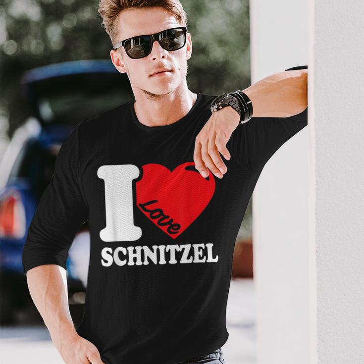 I Love Schnitzel Ich Liebe Schnitzel Schnitzel Langarmshirts Geschenke für Ihn