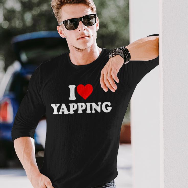 I Love Yapping Langarmshirts Geschenke für Ihn