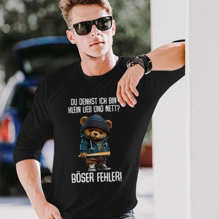 Lustig Du Denkst Ich Bin Klein Lieb Und Nett Langarmshirts Geschenke für Ihn