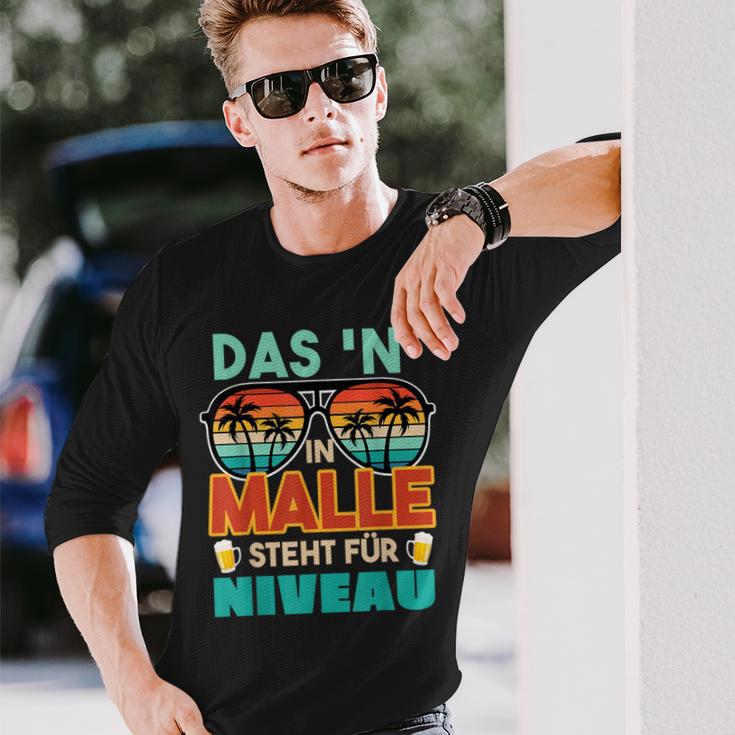 Mallorca Urlaub Saufen Das N In Malle Steht Für Niveau Langarmshirts Geschenke für Ihn