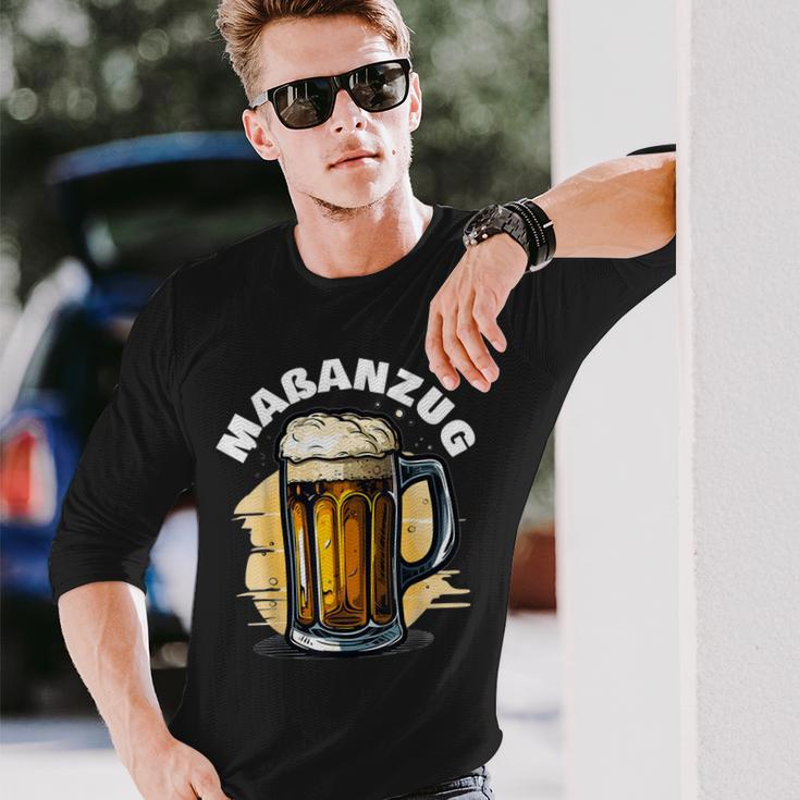 Maßanzug Maß Bier Bayrischer Spruch Maßkrug Bierkrug Langarmshirts Geschenke für Ihn