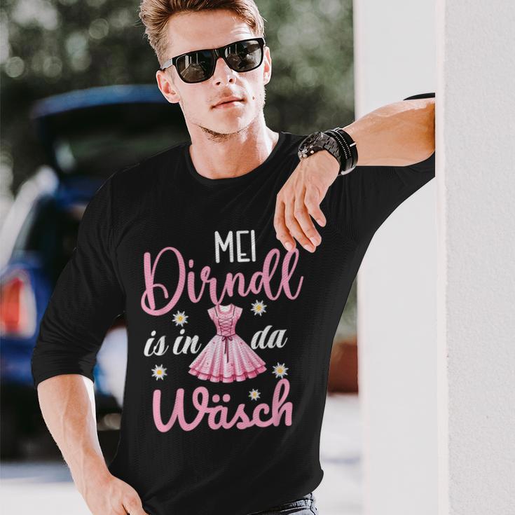 Mei Dirndl Is In Da Wäsch Oktoberfest Costume Langarmshirts Geschenke für Ihn