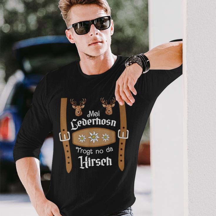 Mei Lederhosen Deer Oktoberfest Costume Langarmshirts Geschenke für Ihn