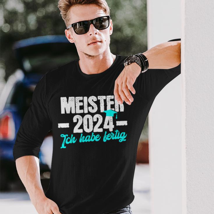 Meister 2024 Ich Habe Fertig Meisterprüfung Langarmshirts Geschenke für Ihn