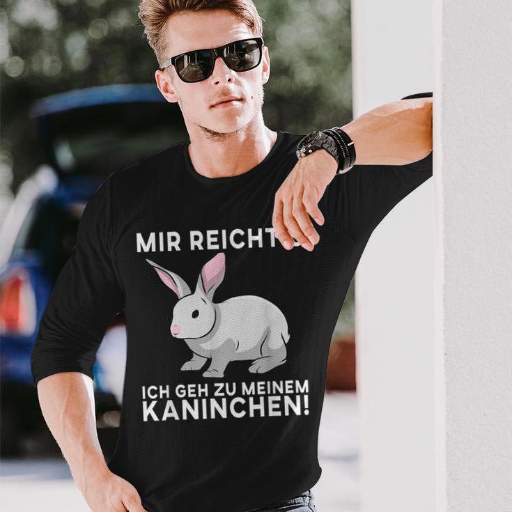 Mir Reichts Ich Geh Zu Mein Rabinchen Cute Rabbit Langarmshirts Geschenke für Ihn