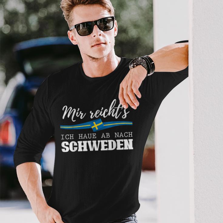 Mir Reichts Ich Haue Ab Nach Sweden Langarmshirts Geschenke für Ihn