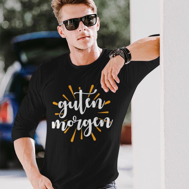 Morgen Frühaufsteher Spruch Guten Morgen Sonne Langarmshirts Geschenke für Ihn