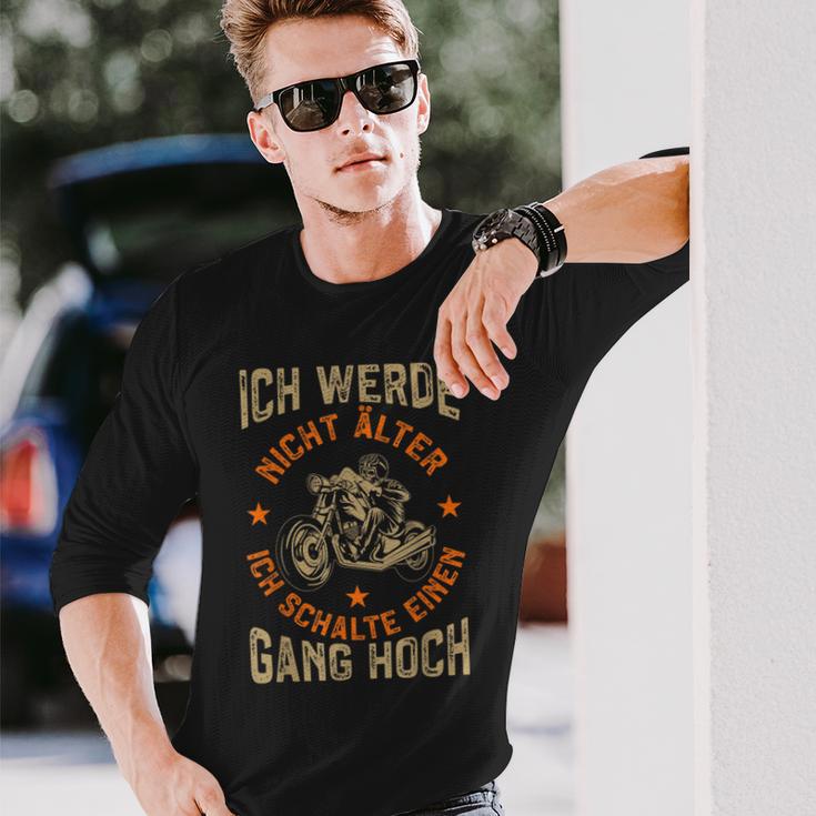 Motorcycle Ich Werde Nicht Alter Motorcycle Rider Biker Langarmshirts Geschenke für Ihn