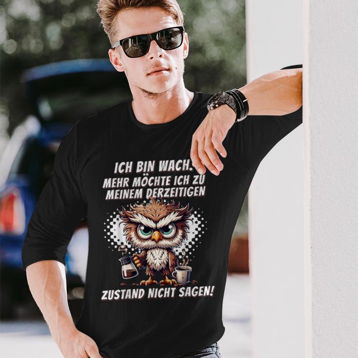 Müde Faul Ich Will Schlafen Pyjamas Morgenmuffel Langarmshirts Geschenke für Ihn