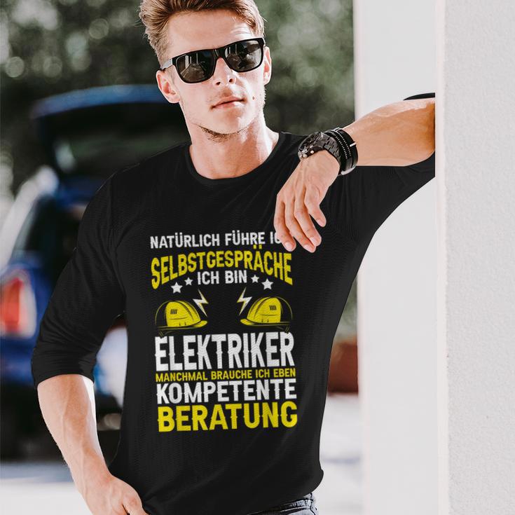 Natürlich Führe Ich Selbstgespräche Elektriker Langarmshirts Geschenke für Ihn