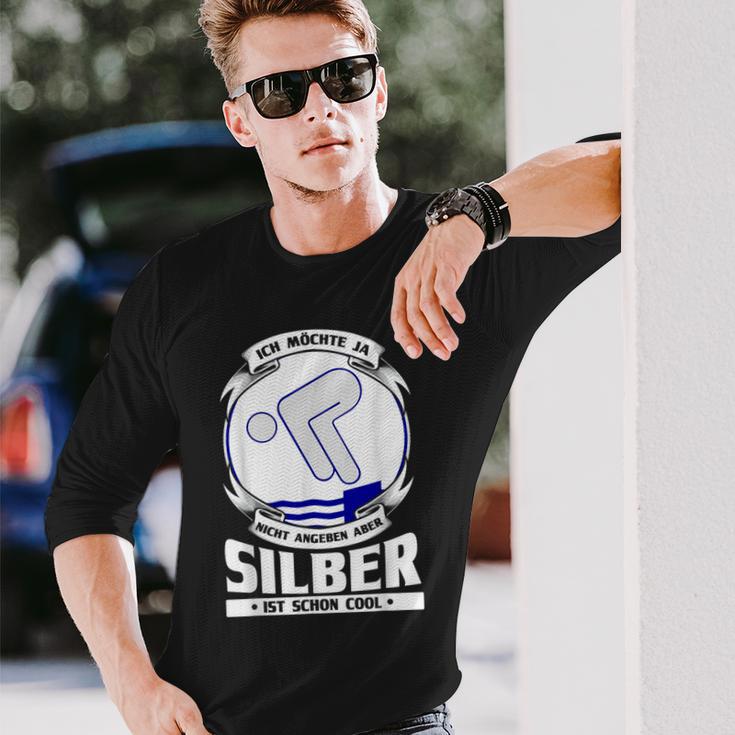 Nicht Angeben Aber Silberist Schon Cool Langarmshirts Geschenke für Ihn