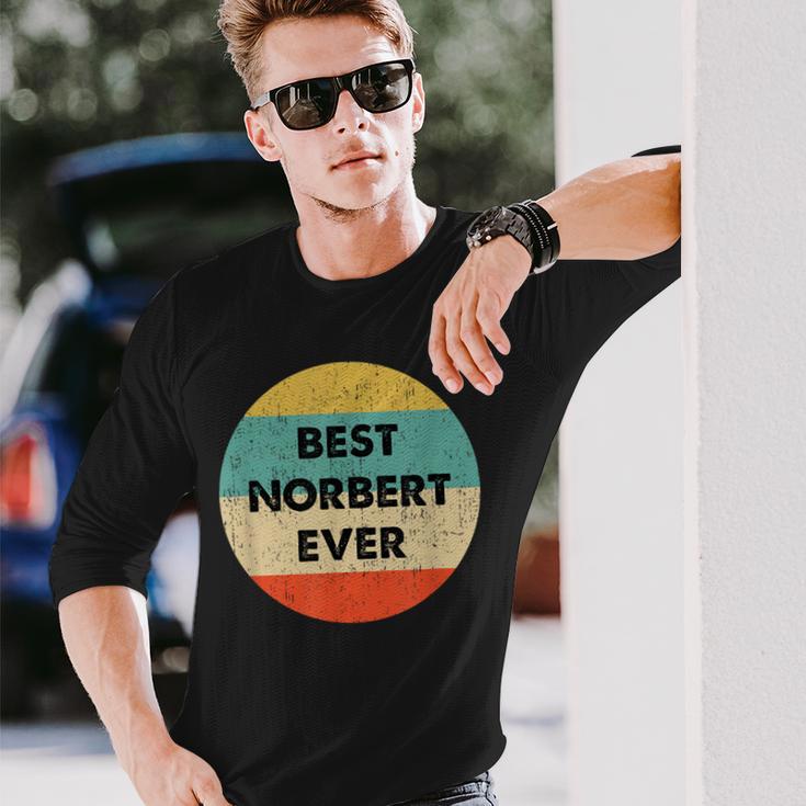 Norbert First Name Langarmshirts Geschenke für Ihn