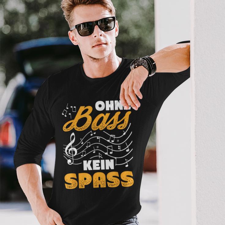 Ohne Bass Kein Spaß Chor Sänger Orchestra Langarmshirts Geschenke für Ihn