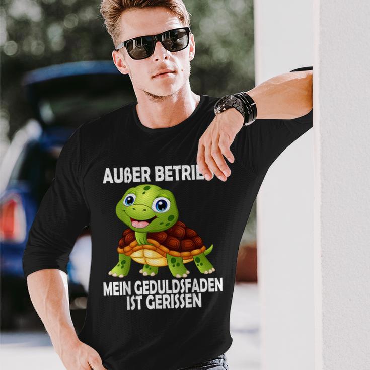 Ohne Betrieb Schildkrötle Langarmshirts Geschenke für Ihn