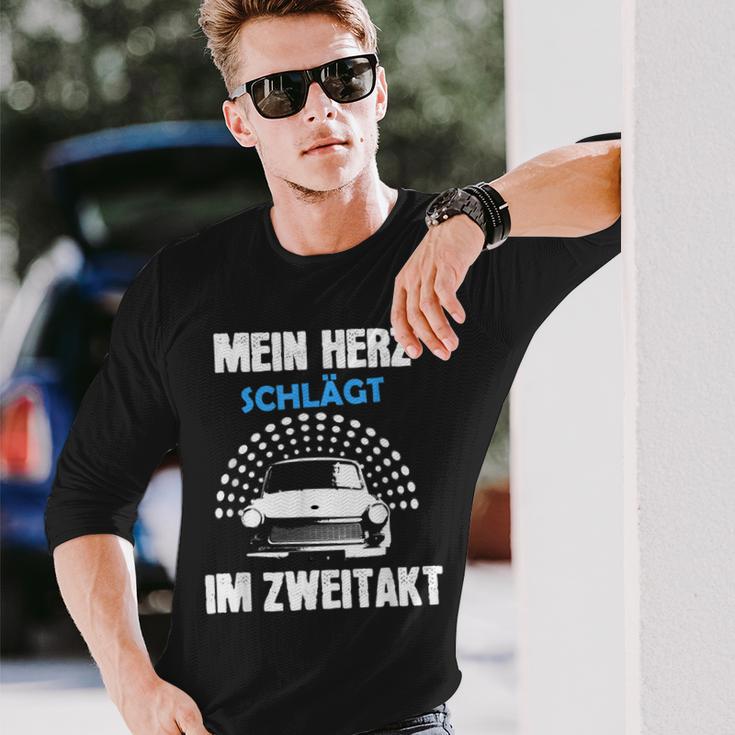 Ostdeutschland Ossi Zwei Takter Trabbi Idea Langarmshirts Geschenke für Ihn