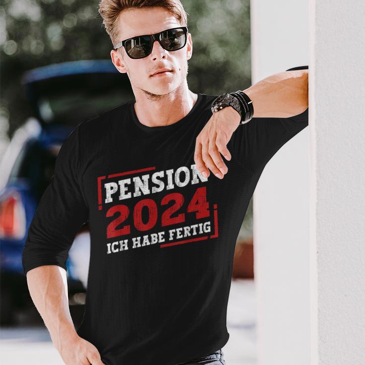 Pension 2024 Ich Habe Fertig Langarmshirts Geschenke für Ihn