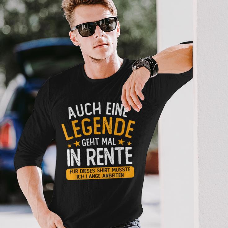 Pension Eine Legende Geht In Rente Rentner 2023 Langarmshirts Geschenke für Ihn