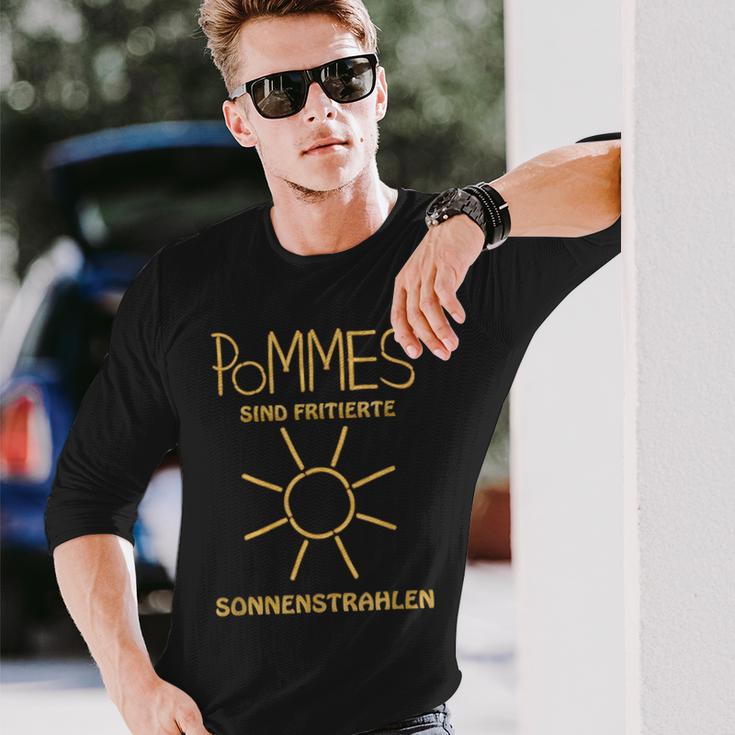 Pommes Pompoms Are Frittierte Sonnenenrahlen Langarmshirts Geschenke für Ihn