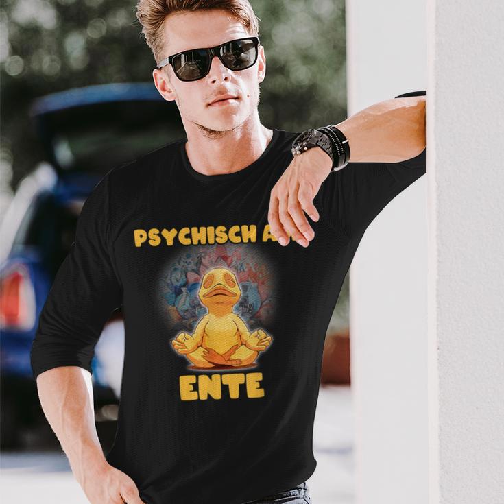 Psychisch Am Ende Psychisch Am Ente Meme Langarmshirts Geschenke für Ihn