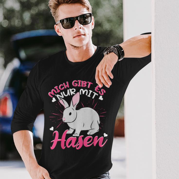 Rabbit Mich Gibt Es Nur Mit Hasen Langarmshirts Geschenke für Ihn