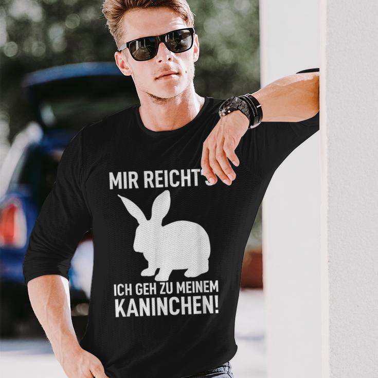 Rabbit Mir Reicht's Ich Geh Zu Meinem Rabbit Langarmshirts Geschenke für Ihn