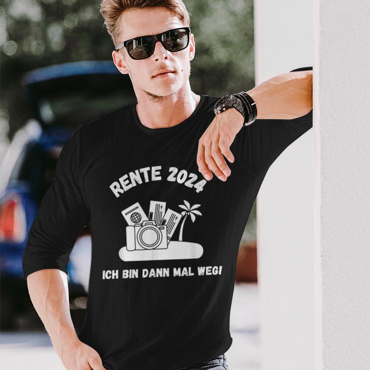 Rente 2024 Ich Bin Dann Mal Weg Pension Renter Retirement Langarmshirts Geschenke für Ihn