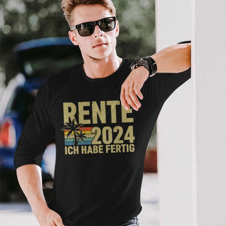 Rente 2024 Ich Habe Fertig Rentner Langarmshirts Geschenke für Ihn